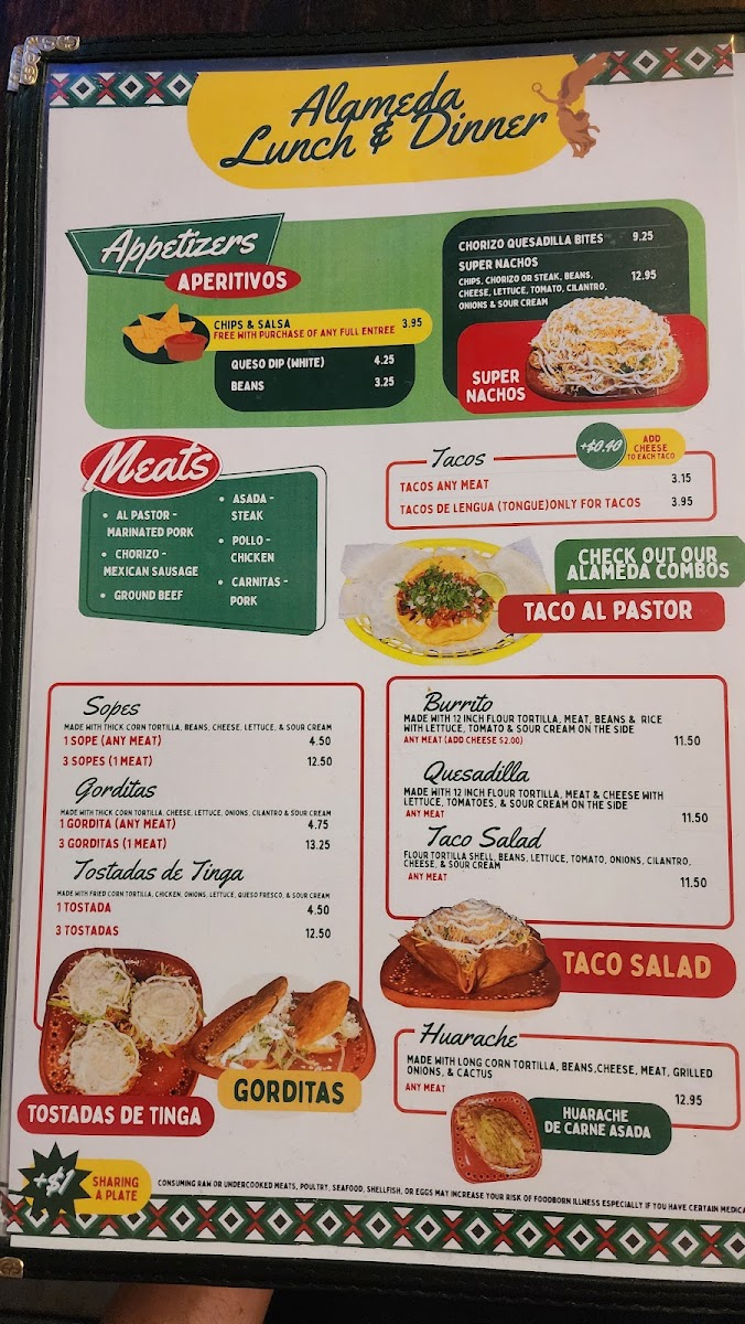 La Alameda Mexican Restaurant Menu - Image 4