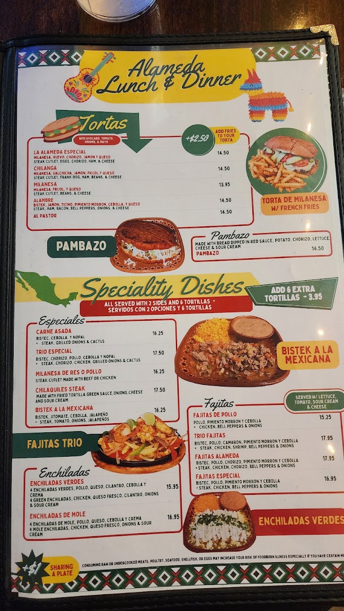 La Alameda Mexican Restaurant Menu - Image 5
