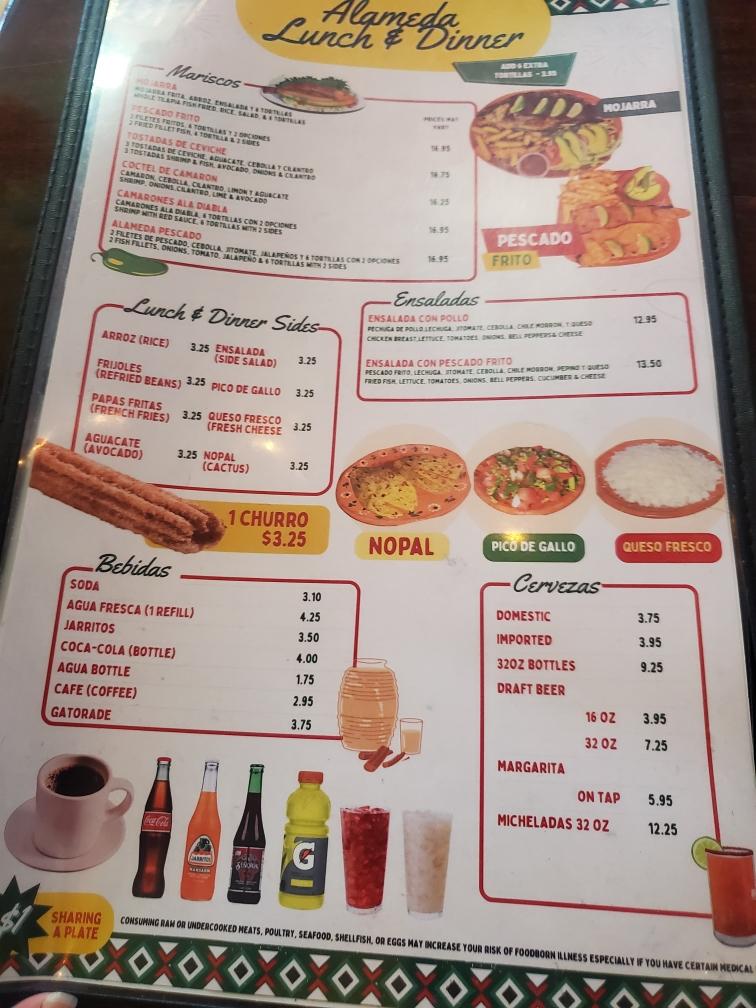 La Alameda Mexican Restaurant Menu - Image 6